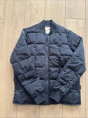 Frank & Oak Quilted Bomber Jacket - Navy
